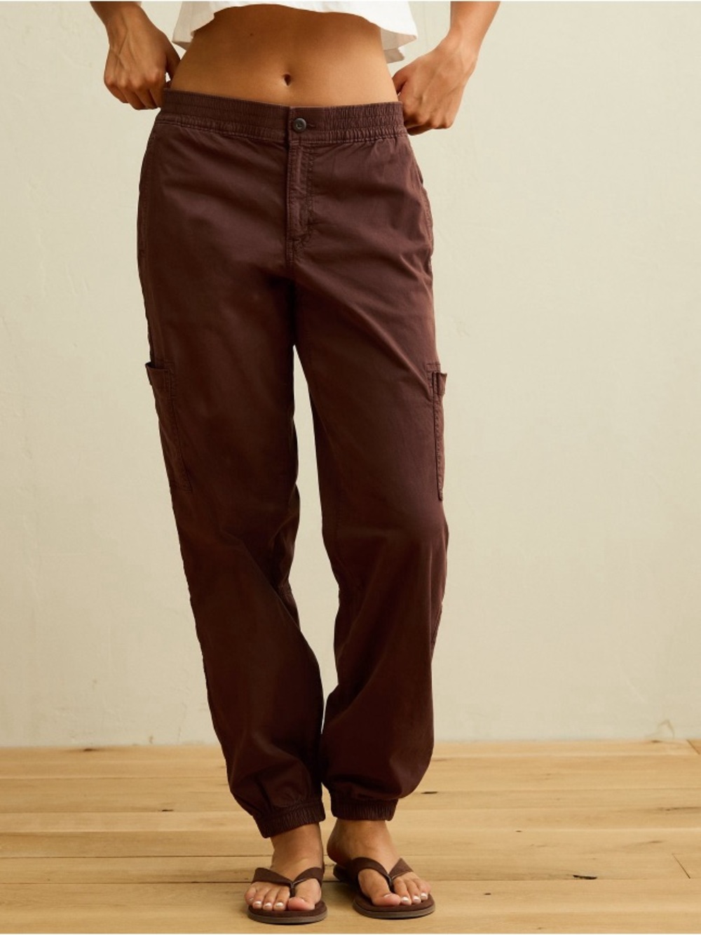 Fall 2026 new American eagle AE Stretch High-Waisted Baggy Jogger- Brown